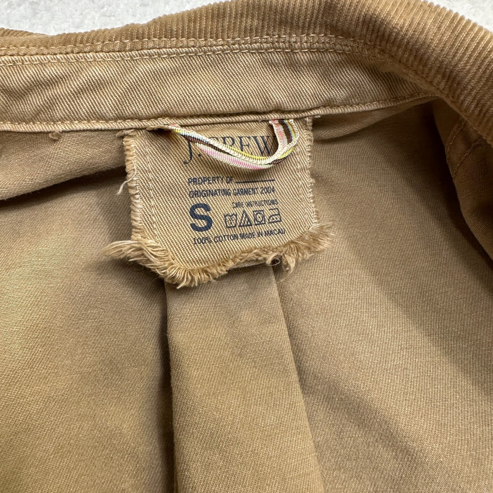 J.‎ Crew Vintage 2004 Field Safari Jacket Tan Women size S - Picture 12 of 13